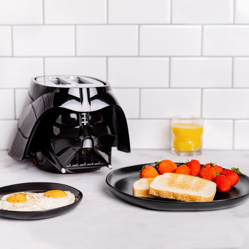 Uncanny Brands Star Wars Darth Vader Halo Toaster - Lights-Up And Makes Lightsaber Sounds - Image 2